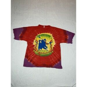 Vintage Paul McCartney Beatles Back In The US TOUR 2002 Tie Dye T Shirt Size XL